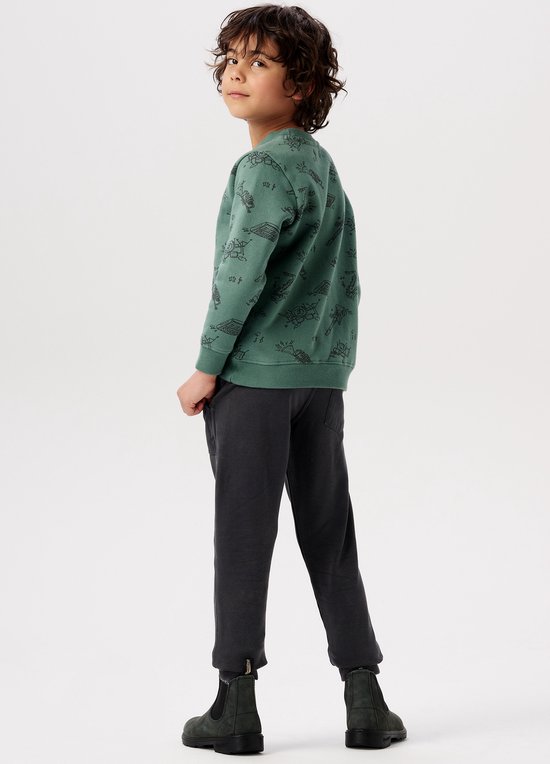 Noppies Kids Boys sweat pants Wellington regular fit Meisjes Broek - Asphalt - Maat 128