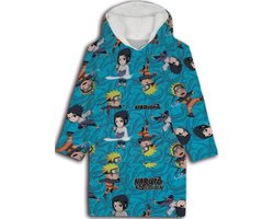 Naruto Hoodie Fleece deken Blauw, 7 - 14 jaar