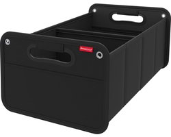 Auto Organizer kofferbak - Opbergbox - Anti-slip Klitenband- 2 Sorteervakken - Inklapbaar - Zwart