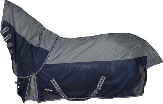 Pagony Rain Vliegendeken Plus - Paardendeken - Maat: 165 - Grijs - Polyamide Pagony Rain Vliegendeken Plus - Paardendeken - Maat: 165 - Grijs - Polyamide