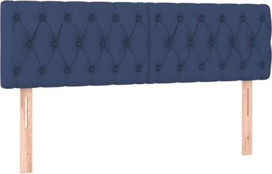 vidaXL-Boxspring-avec-matelas-tissu-bleu-160x200-cm