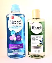 Biore free your Pores Duo Daily Detox Toner 235ml + MICELLAIR REINIGINSWATER OIL FREE 300ml