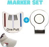 Golfbal Marker + Clip - Set - Magnetische clip voor Pet - One Putt golfbalmarker - Putten & Putterslijn - Ball marker - Greenmarker - Bal markeren - Marker Golfbal - Golfbalmarker - Golfballen - Golfaccesoires - Golftrainingsmaterialen