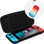iMoshion Case - Geschikt voor Nintendo Switch en Switch OLED - Accessoires - Compacte Hard Cover hoes - Inclusief Meeneemlus - Blauw/Rood
