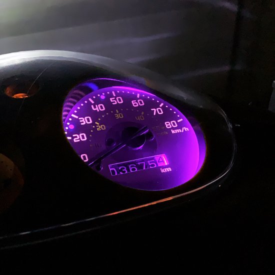 LED Teller Verlichting Piaggio Zip Paars Scooter Accessoires LEDverlichting bol