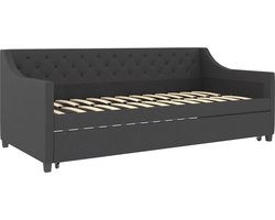 Majesteit-Dagbed - Antraciet/Grenen - 90x200