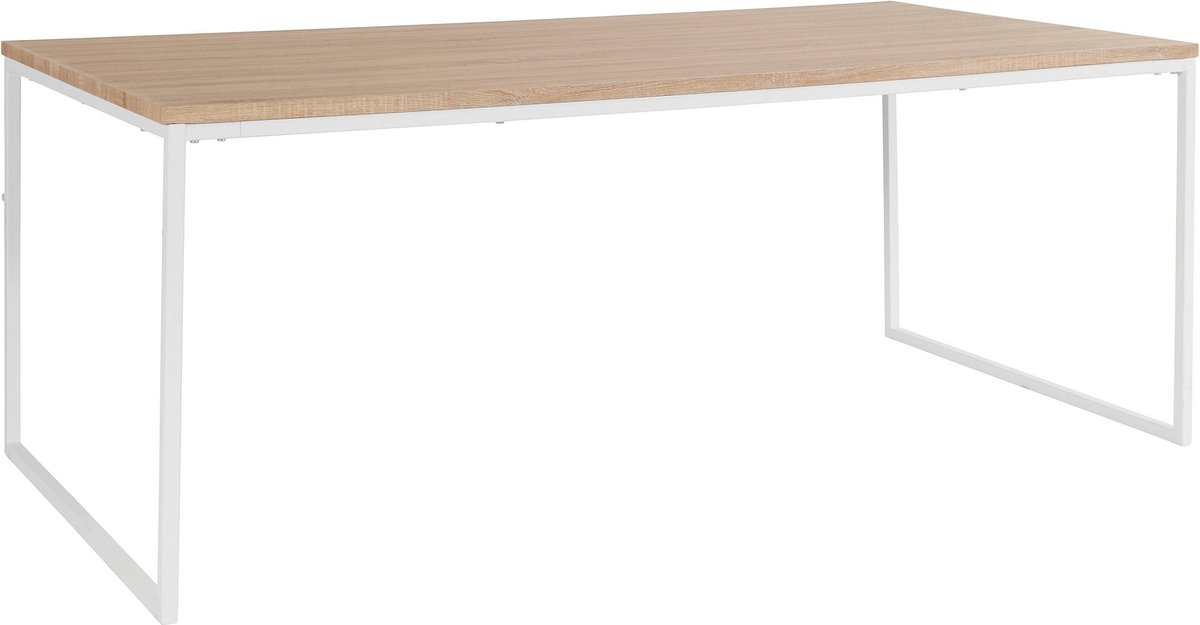 Mali-Eettafel - 200 cm - Wit Eiken