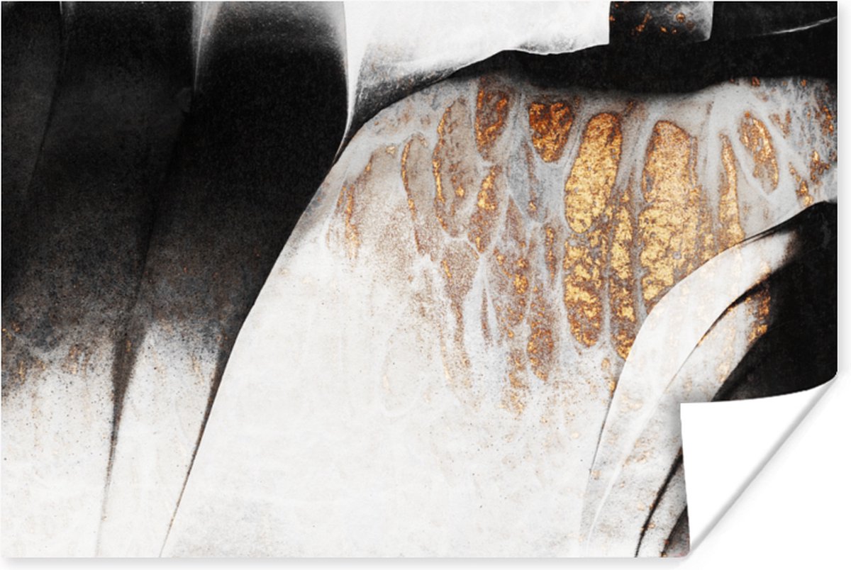Poster Goud - Abstract - Design - 120x80 cm