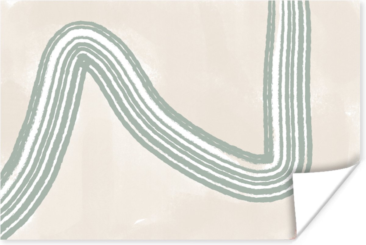 Poster Lijn - Abstract - Design - 90x60 cm