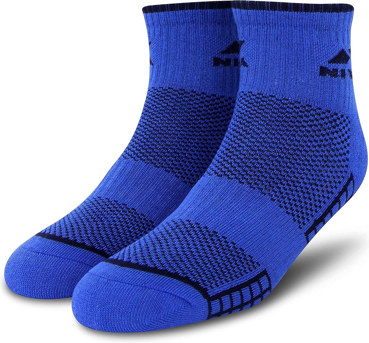 Nivia Club Sport Socks (Royal Blue) | Material: Polyester | Ankle Length | Stretchable | Breathable | Comfortable | Soccer Socks | Sports Socks