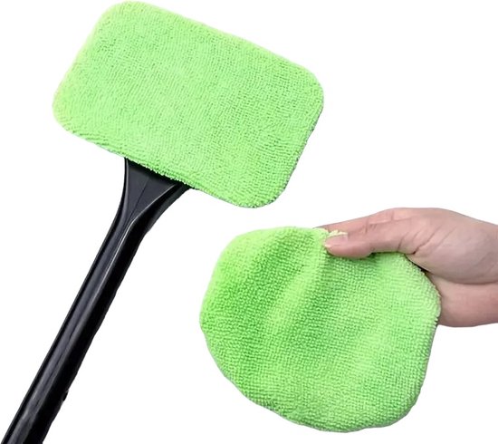PD® - Essuie-glace - Nettoyant vitres - Raclette vitres - Essuie glace voiture - Chiffon microfibre - Anti condensation - Essuie-glace pour condensation sur vitres / Fenêtres - Vert