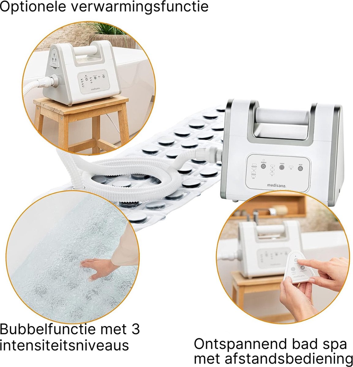 Bubbelbadmat 3 In 1 - Jacuzzi Mat Complete Set - Bubbelbadmat Voor In Bad - 100% Relax Heid Garantie - 3 Standen - Incl. Afstandsbediening — cadeau in Cadeau-ideeën - foto 4