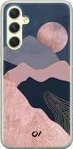 Hoesje geschikt voor Samsung Galaxy A54 - Landscape Rosegold - Landschap - Roze - Soft Case Telefoonhoesje - TPU Back Cover - Casevibes