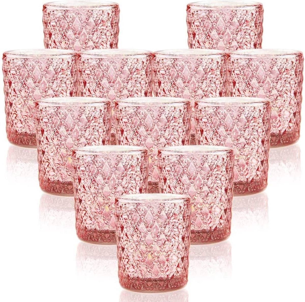 Bougies Flottantes Rose x6