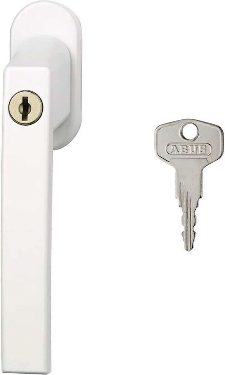 ABUS Afsluitbare raamgreep FG210 gl. AB210 – met drukcilinder – wit