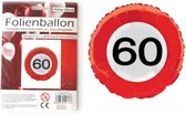 60 jaar Folie ballon - Stopbord - 45cm