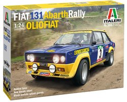 Italeri Modelbouwpakket Auto - 3667 Fiat 131 Abarth Rally - Olio Fiat Plastic - 1:24 - Modelbouw