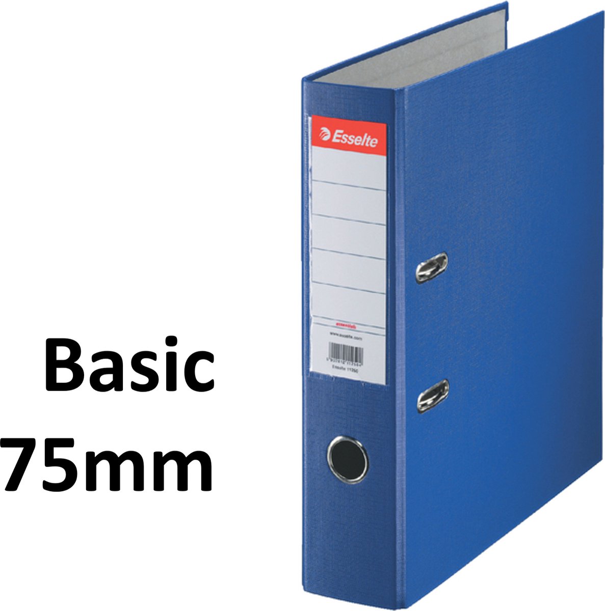 10 x Esselte Ordner Basic - rug 75mm - A4 - Blauw