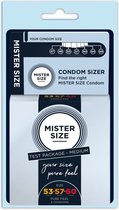 Mister Size - Size Kit Medium - Sizer Tool and 3 Condoms