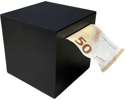 Thuiser Spaarpot - Voor Munten & Briefgeld - Volwassenen - Zwart