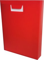 1x EXXO-HFP # 38046 - Boîte à dos Pop-up - Boek- Coffre- Safe - Boîte de protection - Hauteur de remplissage 50 mm - Rouge Rubis Perle