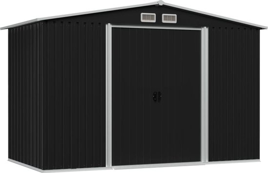 vidaXL - Tuinberging - 257x205x178 - cm - staal - antraciet