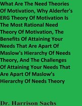 What Are The Need Theories Of Motivation, Why Alderfer's ERG Theory Of Motivation Is The Most Rational Need Theory Of Motivation, And The Benefits Of Attaining Your Needs That Are Apart Of Maslow's Hierarchy Of Needs Theory