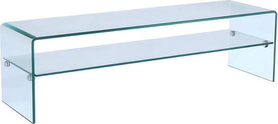 Salontafel STARLIGHT Veiligheidsglas Zilver