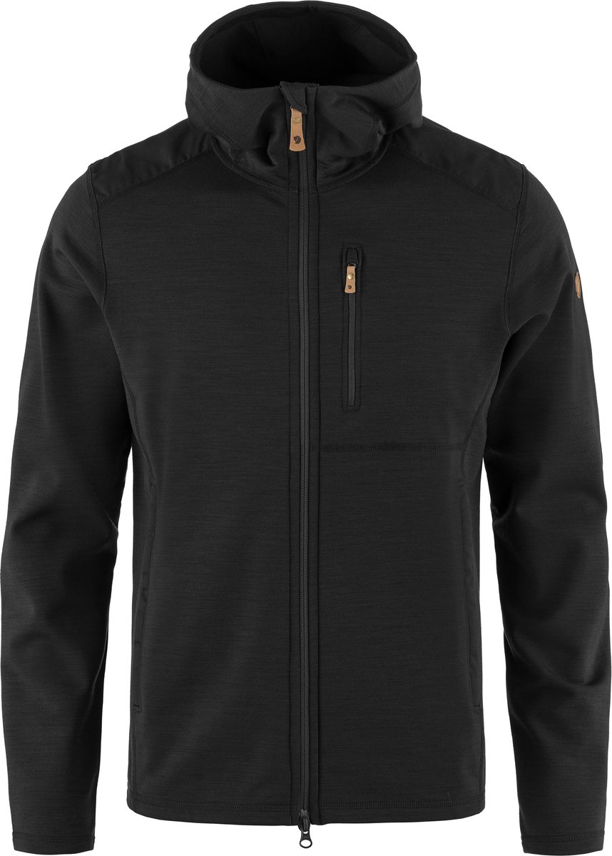 Fjällräven Keb Fleece Hoodie - Fleecevest - Heren Black L
