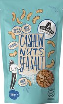 John Altman Dry Roasted Nuts – Sea Salt - cashewnoten - vegan - zonder suiker en olie - hoog in vezels - perfect voor onderweg - 12x 100g