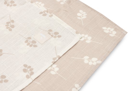 Jollein - Hydrofiele Doek Large 115x115cm - Inbakerdoek, Spuugdoekjes, Baby Doeken - Zacht Katoen - Twig - Wild Rose - 2 Stuks van Jollein — afbeelding 5
