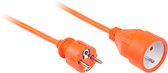 Oranje verlengsnoer Rebel 1 stopcontact, lengte 20m (3x1,5)