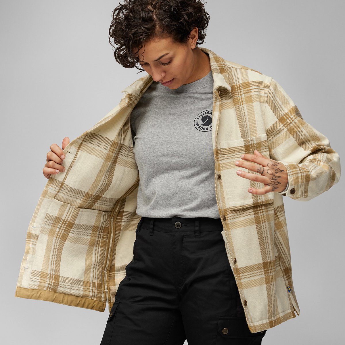 Fjällräven Singi Flannel Chalk -dune Damen_XS Default