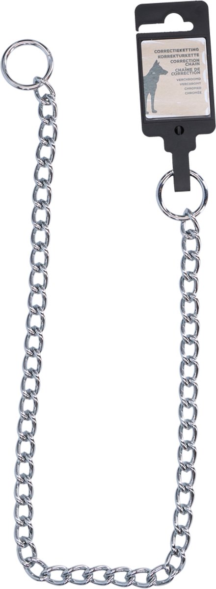 Slipketting XL - Trekgedrag bij Honden - Gedragstraining - Anti trek hond - Verchroomde Sliphalsband - 3.5 mm x 65 cm