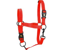 Excellent Horse - XL (Full) - Premium Essential Halster - Reflecterend halster voor paard - Geschikt voor paarden - Rood