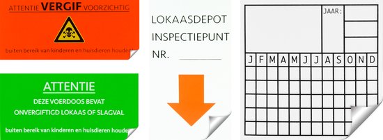 Faire tomber le point d'inspection de l'autocollant