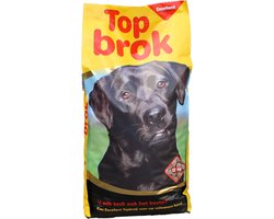 Topbrok Excellent Hondenbrokken 12kg – Geschikt voor alle volwassen hondenrassen – Diervoeder ter ondersteuning van een glanzende vacht, gezonde huid en darmfunctie