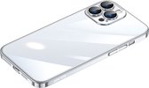 Sulada Shockshield backcase harde achterkant met lensbeschermer en schokbestendigheid voor iPhone 14 Pro zilver