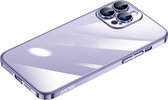 Sulada Shockshield backcase harde achterkant met lensbeschermer en schokbestendigheid voor iPhone 14 Pro Max donker paars