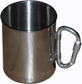 Mug en acier inoxydable avec mousqueton