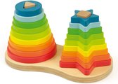 Andreu Speelgoed ANDREU - Regenboog stapelvormen
