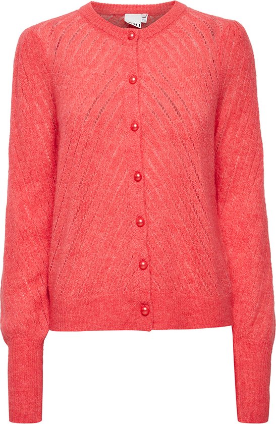 ICHI Knitted vest Kamara - Calypso Coral - maat XL