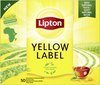 Thee lipton yellow label met envelop 100x1.5gr | Doos a 100 stuk