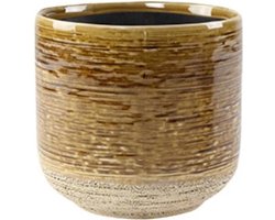 Ter Steege - Keramiek Bloempot - Geel - D15 x H15 cm