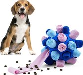 Snuffelbal voor honden, snuffeltapijt, snuffelspeelgoed, interactief hondenspeelgoed, draagbaar huisdier, snuffle ball speelgoed voor kleine middelgrote honden en huisdieren (mythisch blauw)