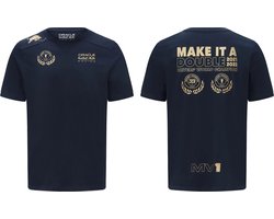 Oracle Red Bull Racing Max Verstappen 2022 World Champion T-shirt-XS
