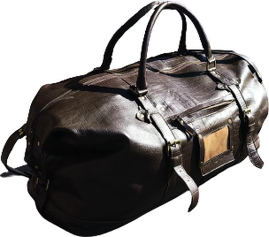 Leren handbagage - Holdall Airplane Underseat Travel Duffel Bags van Rustic Town