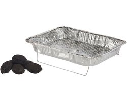 La Dehesa Eenmalig gebruik wegwerp BBQ/Barbeque grill - 42 x 30 x 5 cm