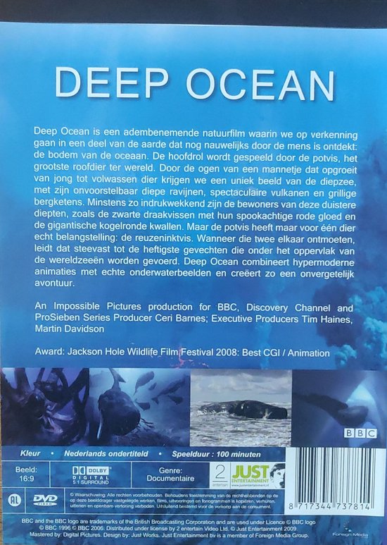Deep Ocean (Dvd), Potvis | Dvd's | bol