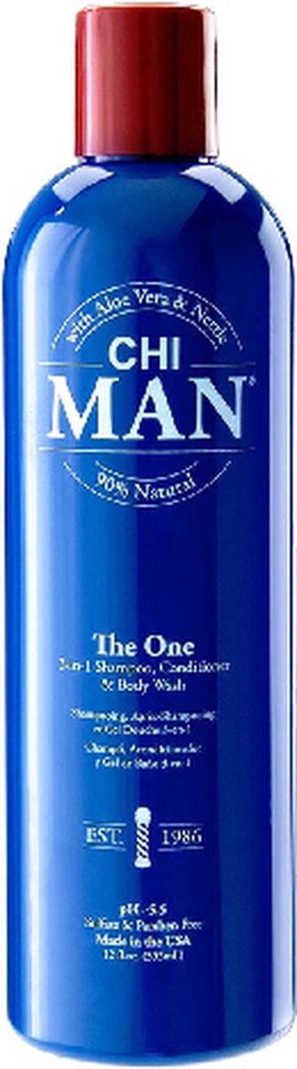 CHI MAN The One - 3 in 1 739 ml - Normale shampoo mannen - Voor Alle haartypes